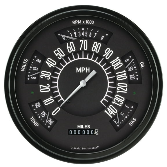 Classic Instruments FB66B Black Series Gauge Package