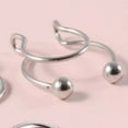 thumbnail image 6 of Milue 3pcs Clip On Nose Hoop Rings Fake Septum Nose Cuff Non Piercing Body Jewelry, 6 of 7