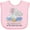 AD-Pink, variant on Inktastic My Safta Loves Me to the Moon and Back Elephant Family Boys or Girls Baby Bib