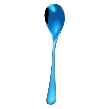 

Greenred 1Pc Solid Color Stainless Steel Coffee Tea Cream Cocktail Stirring Spoon Cutlery