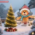 thumbnail image 3 of Metal Hanging Christmas Tree Wind Spinner - Festive Garden Decoration with Layered Concentric Circle Design for Yard and Outdoor Decor, 3 of 7
