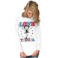 thumbnail image 5 of Betty Boop Cartoon Love The USA Women's Long Sleeve T Shirt Brisco Brands L, 5 of 6