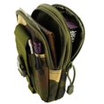 thumbnail image 4 of Bemz Tactical Pouch for Samsung Galaxy A15 5G (600D Water Resistant Nylon Material EDC MOLLE Holster Carrying Travel Bag Case) - Jungle Green Camo, 4 of 8