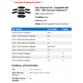 thumbnail image 2 of Rear Brake Pad Set - Compatible with 2002 - 2009 Chevy Trailblazer FI 2003 2004 2005 2006 2007 2008, 2 of 2