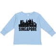 thumbnail image 3 of Inktastic Singapore City Skyline with Grunge Boys or Girls Long Sleeve Toddler T-Shirt, 3 of 5
