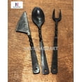 thumbnail image 2 of NauticalMart Forged Blacksmith Medieval Dining Hall Eating Utensils Viking Feastware, 2 of 8