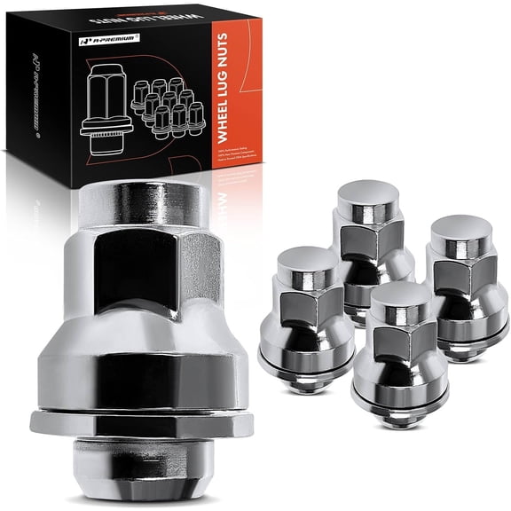 A-Premium Wheel Lug Nuts Compatible with Jaguar XF 2009-2014 XJ XE F-Type XK XKR XFR XFR-S XKR-S XJR Front or Rear 5-PC Set