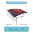 thumbnail image 3 of Independence Day 3 Piece Quilt Bedding Set with 2 Pillow Shams, Oil Painting Blue White Red Firework USA Flag Lightweight Bedspread Coverlet, Soft Breathable All Season Quilt, 79 x 90 Inch, 3 of 6