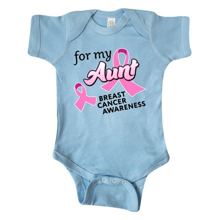 

Inktastic For My Aunt - Breast Cancer Awareness Gift Baby Boy or Baby Girl Bodysuit