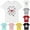 White#2, variant on GERsome Kids Unisex Cotton Short Sleeve Crewneck T Shirts Cute Print Boys and Girls Causal Summer Tops 3-10 Years, 1-Pack