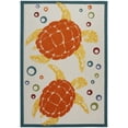 thumbnail image 2 of Nourison Aloha Coastal, Nautical & Beach Teal Multi 6' x 9' Area Rug, (6x9), 2 of 9