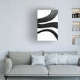 thumbnail image 2 of Canvas Wall Art - Ray Heere 'Black White Bold Strokes 20' Wall Art for Living Room, Bedroom, or Office Décor by Trademark Fine Art - 16 x 24 Inches, 2 of 4