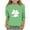 Green, variant on KyCheLot St.Patrick's Day Tops for Girl Round Neck 3/4 Sleeve Print Stretchy Breathable Blouses Tops 3-13 Years