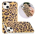 thumbnail image 2 of For Apple iPhone 13 (6.1") Stylish Geometric Marble Design Pattern Soft Silicone Rubber Hybrid Shockproof Lightweight Slim Phone Case For iPhone 13,Leopard Print, 2 of 5