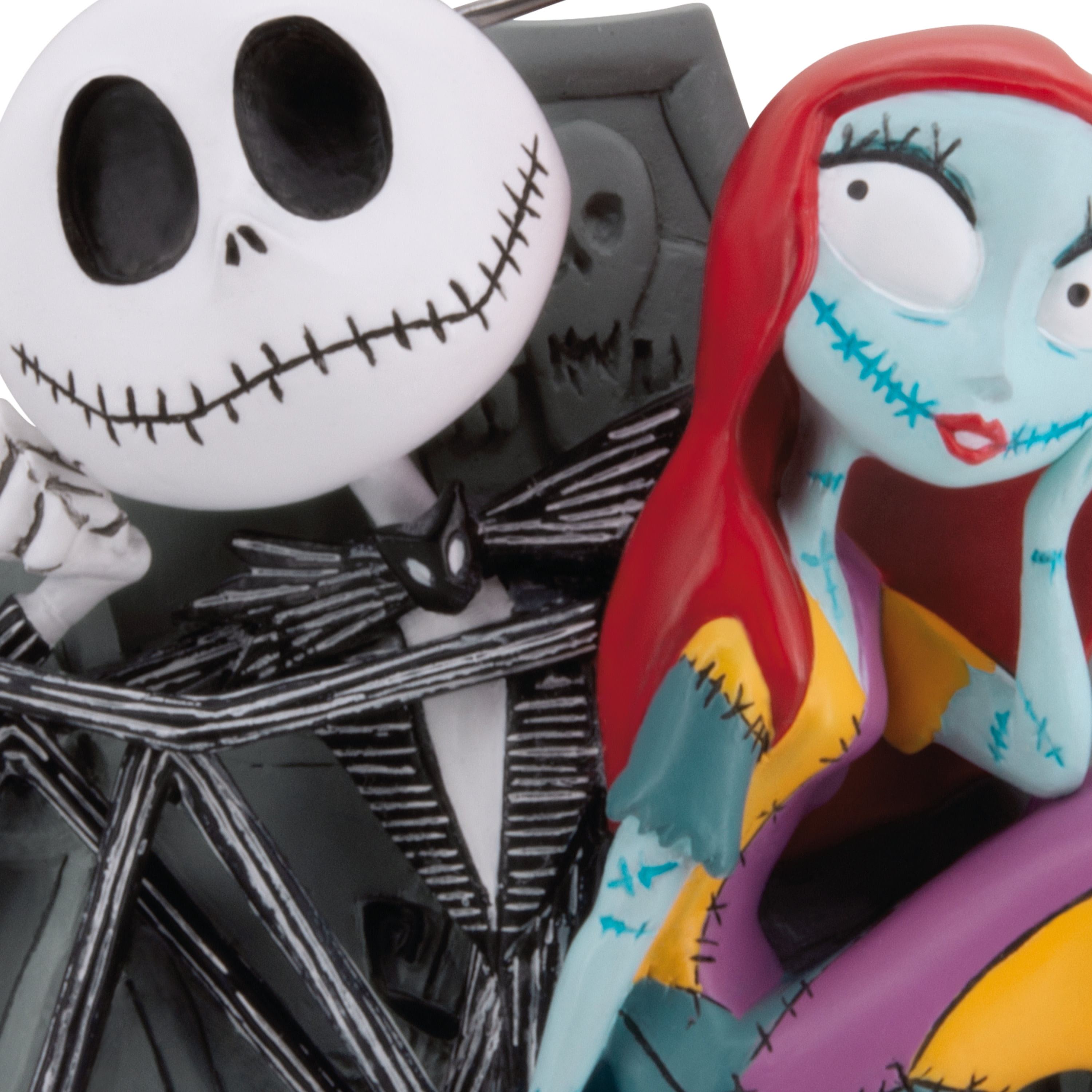 Hallmark Christmas Ornament (Disney Jack, Sally with Tombstones), 1 Count
