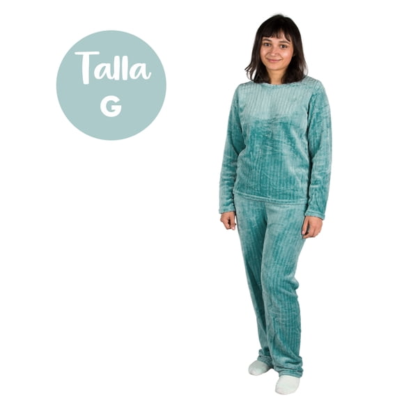 Conjunto De Pijama para Dama SILK DREAMS | Conoce Nuestra línea de Pijamas para Mujer | Suave + Cómoda + Térmica = ¡Perfección! | Pijama De Noche y/o Dia (Grande)