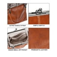 thumbnail image 3 of Deago Women's Vintage Kiss Lock Handbag PU Leather Kiss Clasp Crossbody Shoulder Bag Hobo Tote Purses Wallet (Coffee), 3 of 8