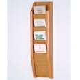 thumbnail image 2 of Wooden Mallet Brochure Display with 4 Pockets in Light Oak, 2 of 2