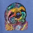 thumbnail image 2 of Funny Neon Sloth | Dean Russo Art Animal Lover Men's T-Shirt, Vintage Heather Blue, L, 2 of 5