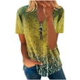 thumbnail image 2 of Mode Décontractée pour Femmes Chemises Imprimées Manches Courtes Tee-Shirts Amples Tunique Blouse Hauts pour Femmes Hauts Manches Courtes pour Femmes Imprimé Floral Hauts pour Femmes, 2 of 5
