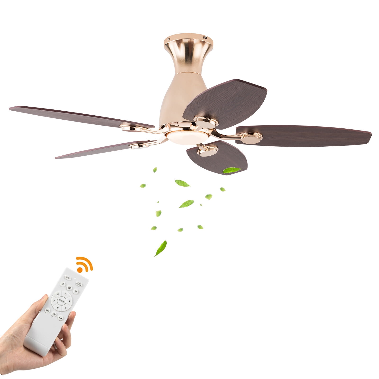 Ceiling Fan Chandelier, Ceiling Fan with Remote, Ceiling Fans with Lights and Remote Control (107*33cm/42*12.99in)