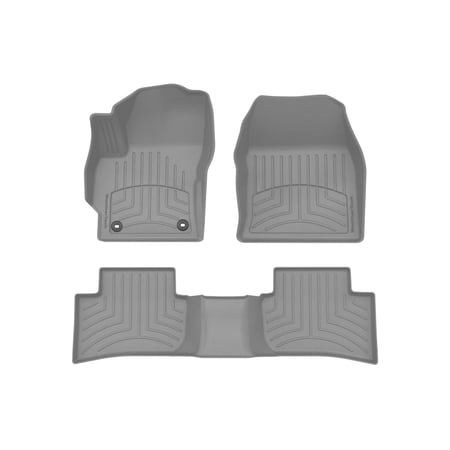 WeatherTech FloorLiner HP Custom Fit Floor Mats compatible with 2022-2026 Toyota Corolla Cross - 1st & 2nd Row, Grey