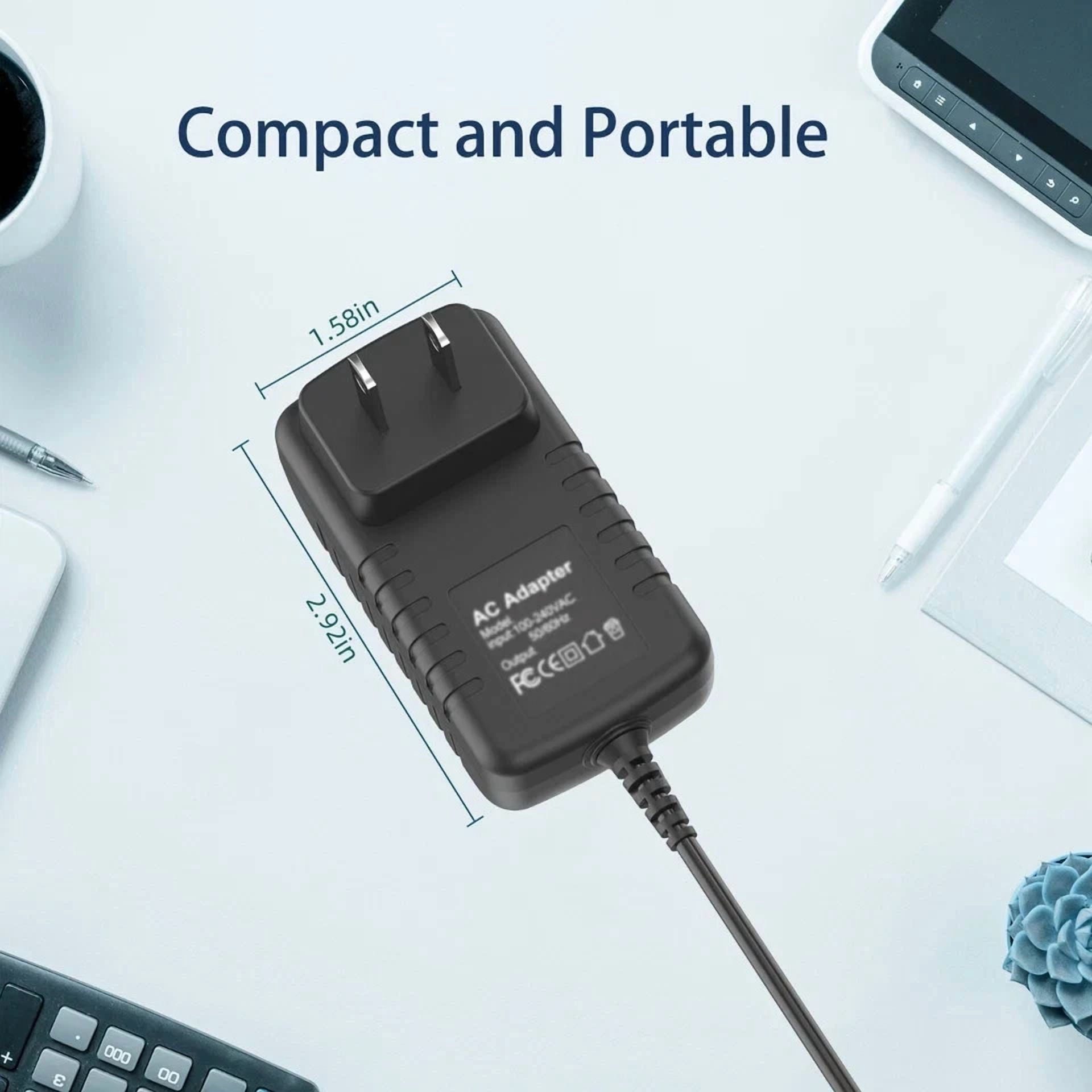 PROKWR 15V AC/DC Adapter Compatible with Donner DDP-400 EC3065 DDP400 88-Key Weighted Progressive Hammer Action Beginner Digital Piano Electric Keyboard FJ-SW20261502000 Power Supply Cord Charger