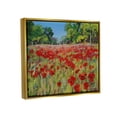 thumbnail image 3 of Stupell Vivid Poppy Field Modern Scenery Botanical & Floral Painting Gold Floater Framed Art Print Wall Art, 3 of 6