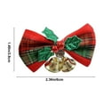 thumbnail image 3 of FastXmas Christmas Tree Bow Decoration,1.5*2.36 Inches Xmas Bows Decorations with Bells and Buffalo Plaid Christmas Mini Hanging Bows Ornaments for Door Christmas Tree Wedding Party Holiday Decor, 3 of 6