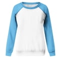 thumbnail image 4 of AherBiu Chandails à Col Rond pour Femmes Manches Longues Hauts à Blocs de Couleur Hauts de Sortie T-Shirts d'Entraînement, 4 of 7