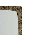 thumbnail image 3 of Ambesonne Leaf Print Fitted Sheet, Leaves Floating Pattern, Twin Size, Army Green Mustard Black, 3 of 5
