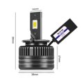 thumbnail image 4 of D1 D2 D3 D4 D5 Luces de conducción LED 120W 40000LM Bombilla de faro delantero de coche (D5), 4 of 9