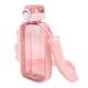 thumbnail image 1 of Botella de Agua Plana de 750 ml, Botella de Agua Deportiva Delgada Portátil Transparente A Prueba de Fugas Con Báscula y Correa de Transporte Para Vieges, Gimnasio, Acampar., 1 of 7