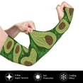 thumbnail image 3 of Uemuo Big Colorful Avocados Printed Arm Sleeves, Cooling UV Sun Protection Sports Compression for Men/Women, 3 of 8