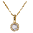 thumbnail image 2 of Collar Mujer Oro 14k Zirconia Cúbica, Joyería Fina Xtellar dorado, 2 of 3