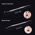 thumbnail image 4 of Yeacher 4pcs Stainless Steel Tools Kit Dentists Pick Tool Scraper Set for & Professional Use, 4 of 7