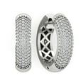 thumbnail image 1 of 10K White Gold Diamond Hoop Earrings (1/2 cttw, I-J Color, I2-I3 Clarity), 1 of 4