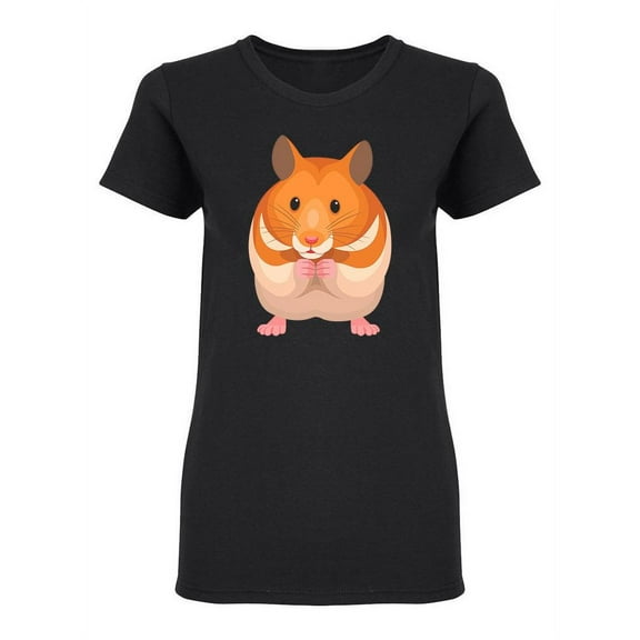 Hamster Icon Shaped T-Shirt Women -Image by Shutterstock, Female XX-Large