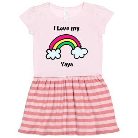 

Inktastic I Love my Yaya Gift Toddler Girl Dress