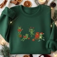 thumbnail image 2 of Cute Frog Christmas Embroidered Sweatshirt, Christmas Animal Sweater, Frog Christmas Tree Shirt, Women Christmas Shirt, Frog Lover Shirt, 2 of 5