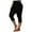 Black-01, variant on REALiKUN Capri Pants for Women Casual Summer Plus Size Capri Leggings Stretch Comfy Cute High Waisted Capris
