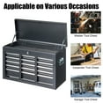 thumbnail image 3 of Ktaxon Tool Box, Portable 5 Drawer Steel Toolbox with Top Storage Tray & Carrying Handle, for Garage Trunk Household, Black, 3 of 17