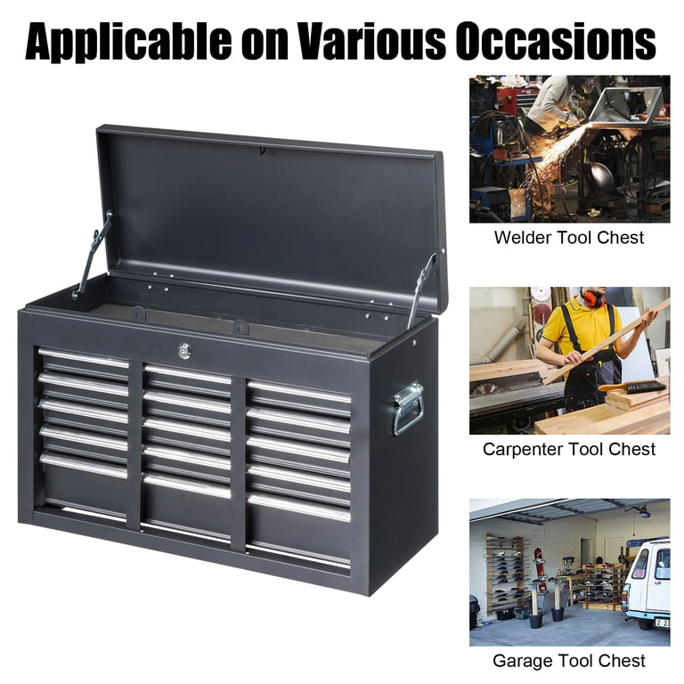 Ktaxon Tool Box, Portable 5 Drawer Steel with Top Tray and Handle
