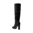 thumbnail image 2 of DREAM PAIRS Women's Slouch Knee High Boots, Round Toe Block Heel Dress Boots, 2 of 5