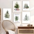 thumbnail image 2 of Merry Christmas Wall Poster Scandinavian Tree Art Print for Seasonal Home Decoration, UNFRAMED 24x36, 2 of 5