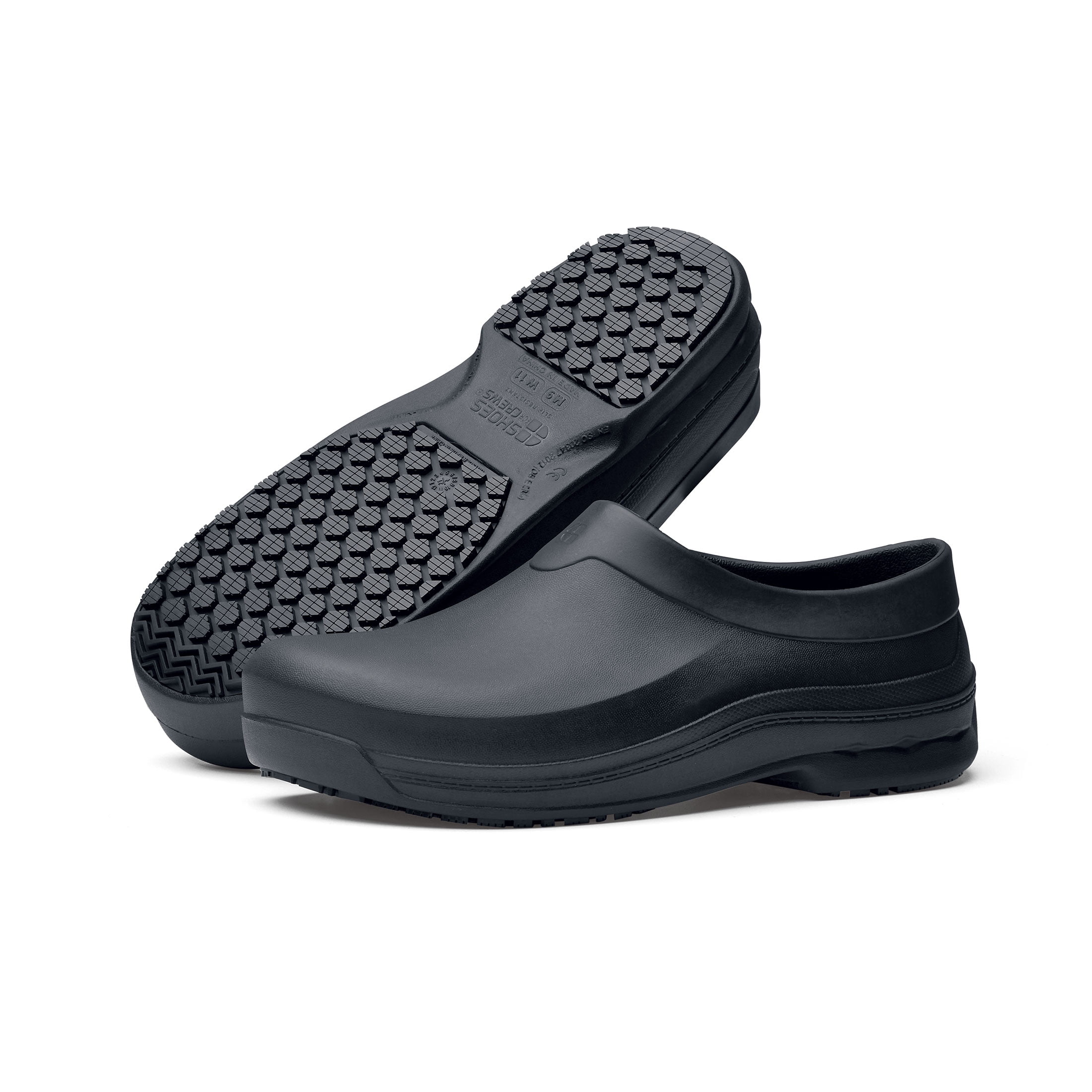 Shoes for Crews Unisex Radium Clogs in Black Slip & Water Resistant 
