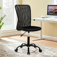 thumbnail image 6 of CL.HPAHKL Home Office Chair, Mid Back Mesh Desk Chair Height Adjustable Task Chair, Armless Rolling Swivel Chair with Lumbar Support for Teens Adults, Black, 6 of 6