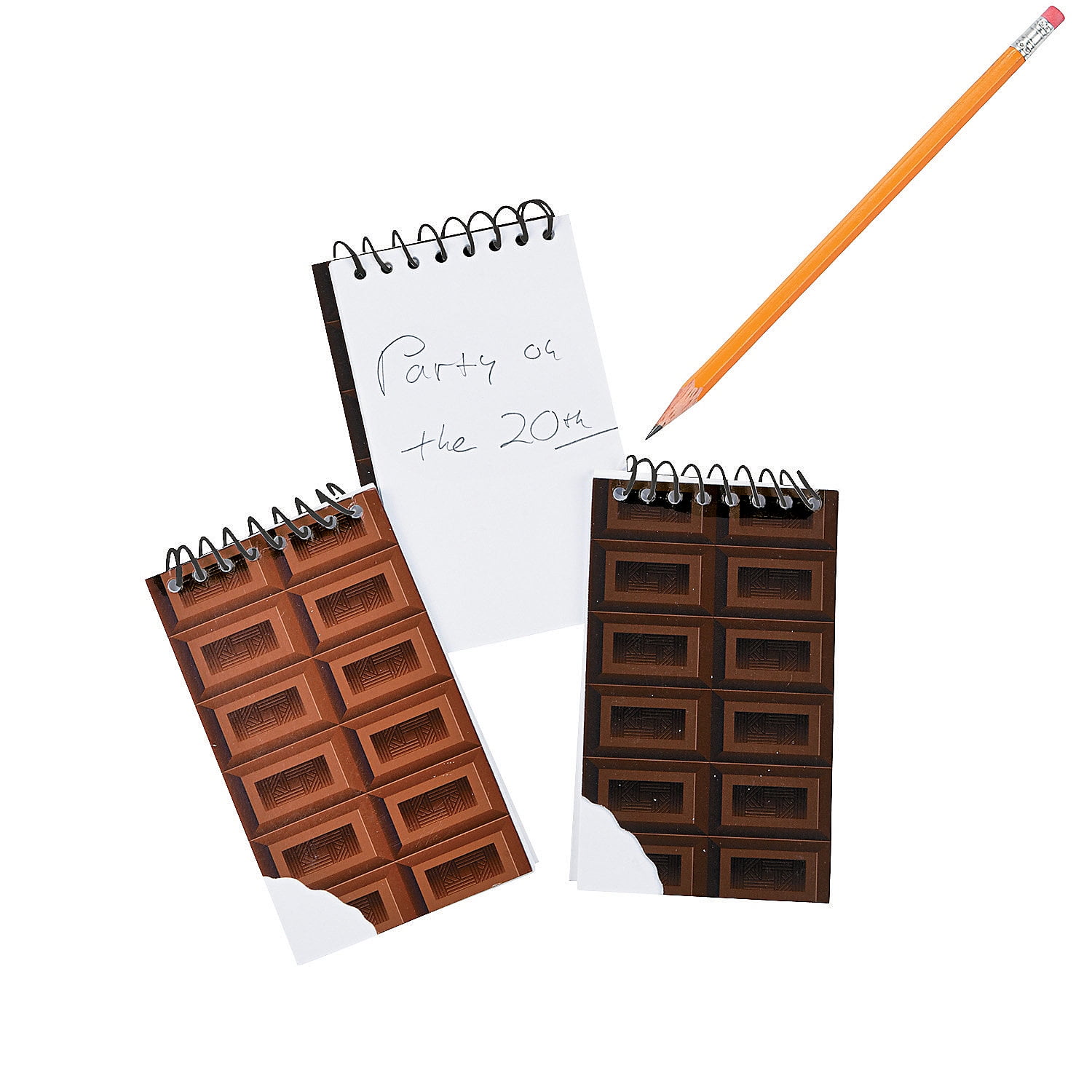 Chocolate Bar Notepad Memo Pad Party Favors 12 Pieces