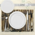 thumbnail image 3 of Ambesonne Rustic Place Mats Set of 4, Oak Barn Timber Door, Standard Size, Brown, 3 of 6
