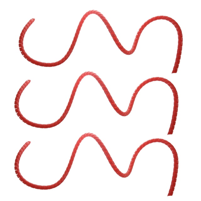 3X Scooter Line Spiral Color Change Tube Protector 1M Length Winding Tubes for M365 Pro Accessories Red